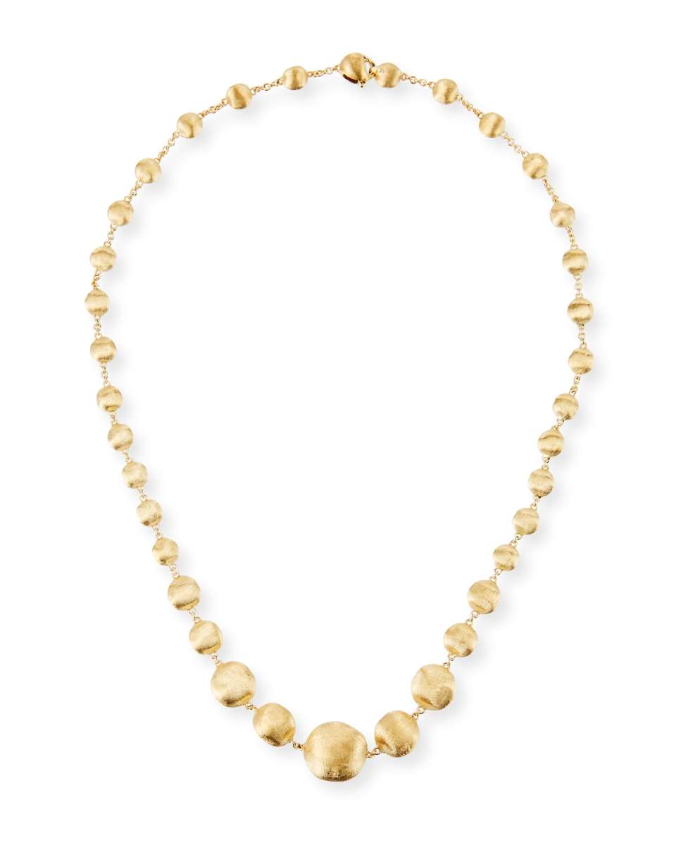 Africa 18K Yellow Gold Necklace, 17"